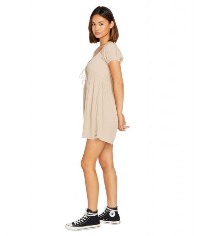 Juniors' Moonblast Empire-Waist Romper Taupe $20.75 Shorts