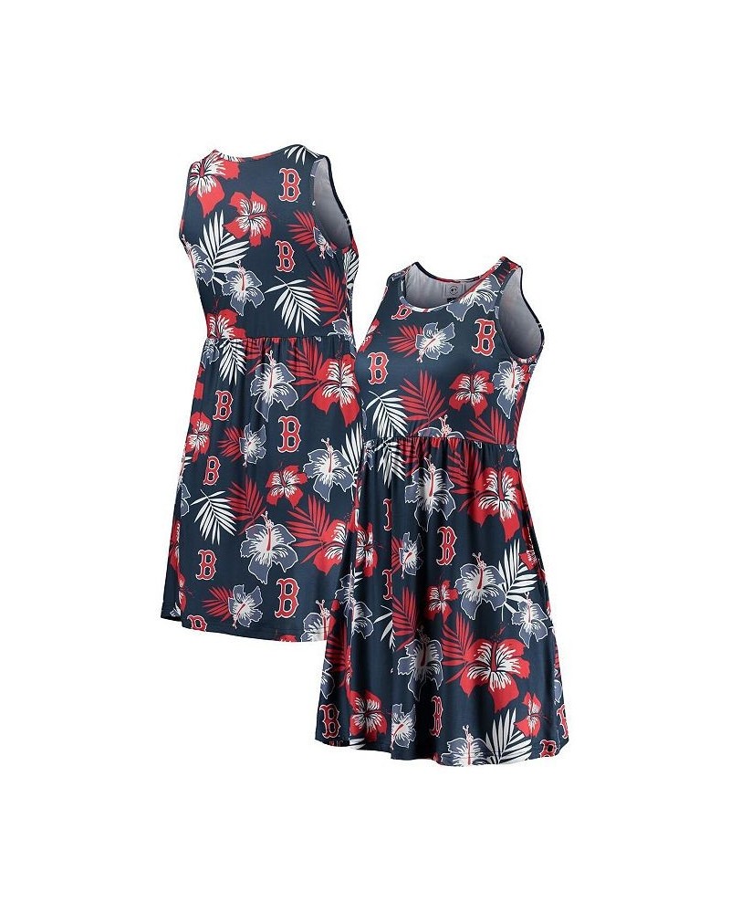 Women's Navy Boston Red Sox Floral Sundress Navy $35.74 Dresses