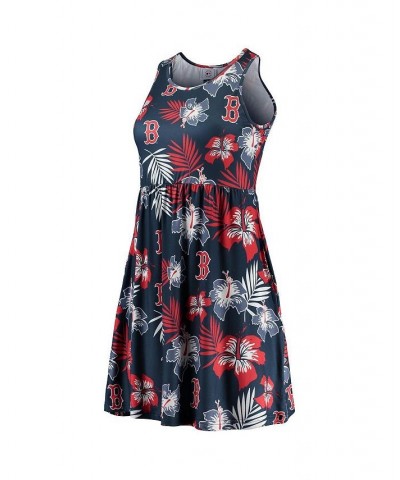 Women's Navy Boston Red Sox Floral Sundress Navy $35.74 Dresses