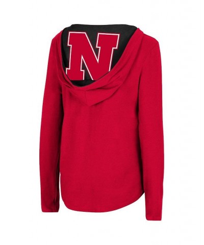 Women's Scarlet Nebraska Huskers Catalina Hoodie Long Sleeve T-Shirt Scarlet $20.00 Tops