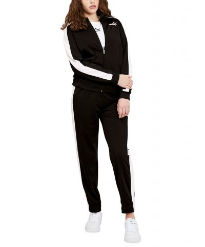 Women's Tricot Front Full-Zip Track Jacket Black $23.06 Jackets