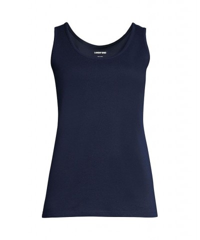 Women's Plus Size Cotton Tank Top Radiant navy $20.13 Tops