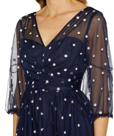 Fit & Flare Midi Dress Navy $88.43 Dresses