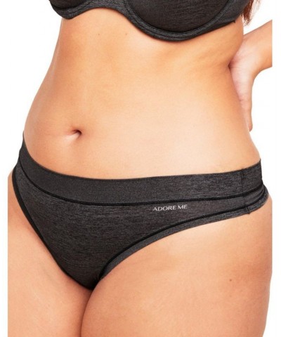 Kamar Women's Plus-Size Thong Panty Black $10.48 Panty