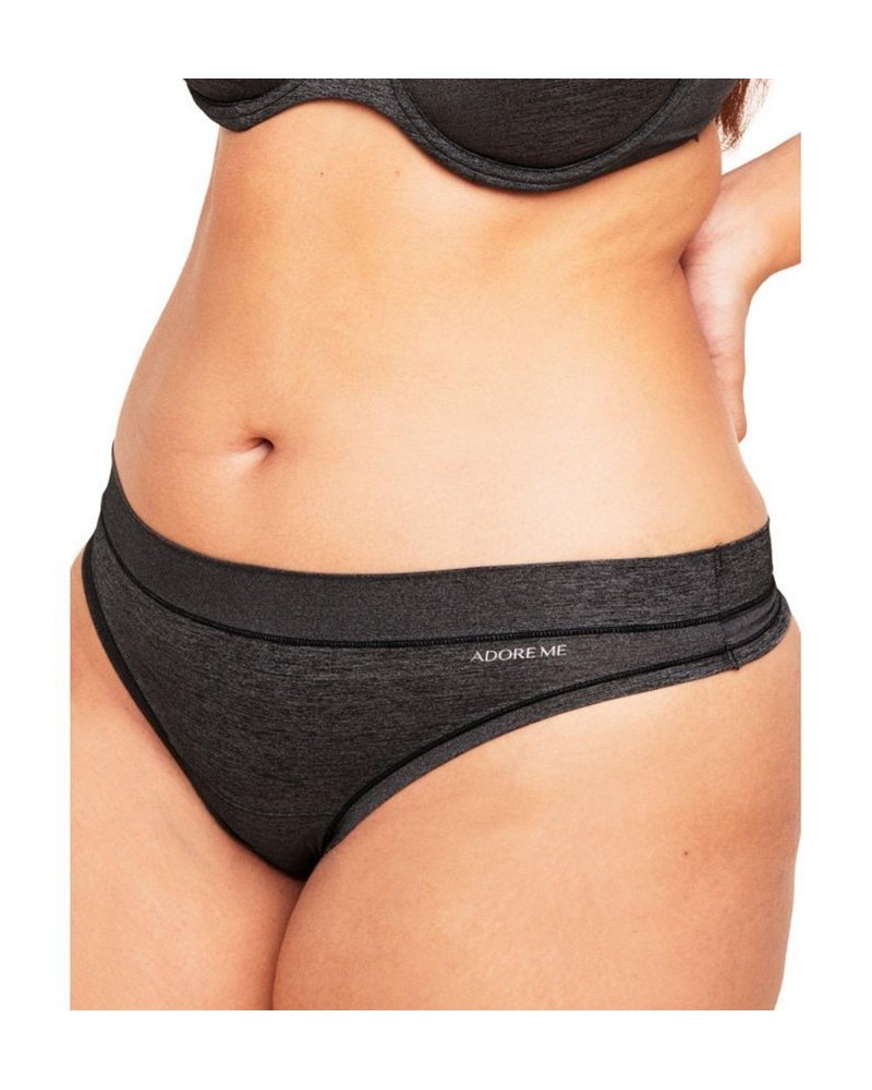 Kamar Women's Plus-Size Thong Panty Black $10.48 Panty