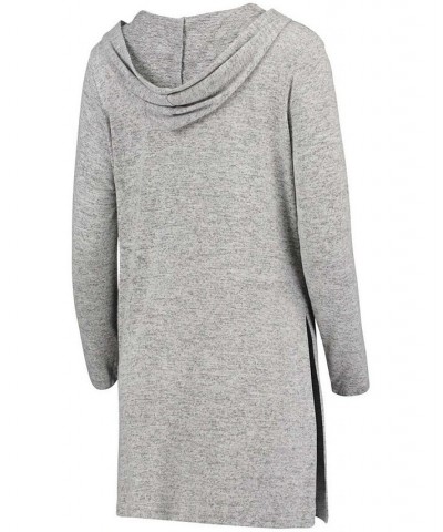 Women's Heathered Gray Nebraska Huskers Cuddle Soft Duster Tri-Blend Hooded Cardigan Heathered Gray $33.79 Sweaters