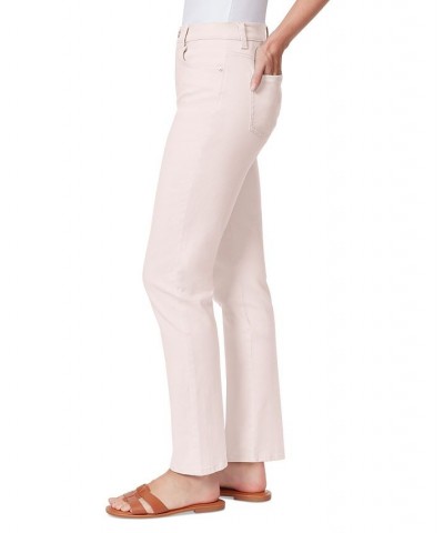 Women's Amanda Colored Twill Straight-Leg Jeans Rosy Pink $12.90 Jeans