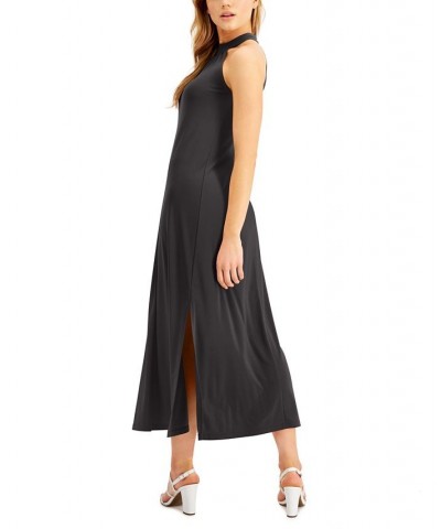 Halter Maxi Dress Black $33.79 Dresses