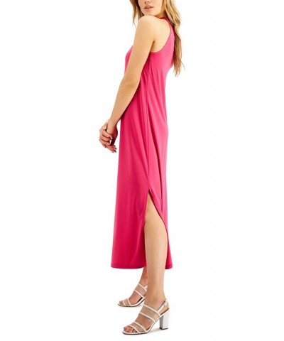 Halter Maxi Dress Black $33.79 Dresses