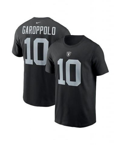 Women's Jimmy Garoppolo Black Las Vegas Raiders Player Name and Number T-shirt Black $29.99 Tops