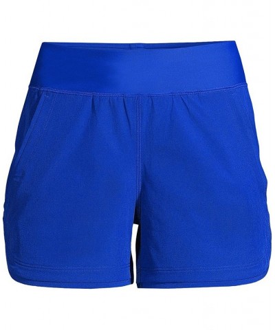 Women's 3" Quick Dry Elastic Waist Board Shorts Swim Cover-up Shorts with Panty Electric blue $28.68 Swimsuits