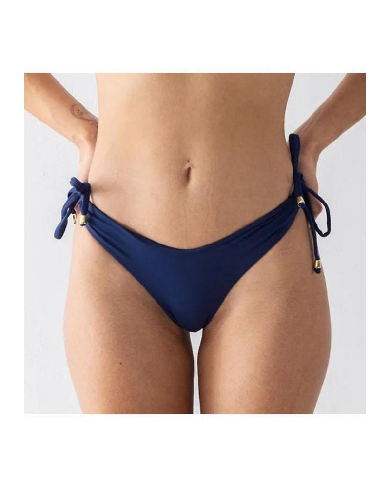 Adult Women's Regular Size Kennedy String Bikini Bottom Blue $43.35 Swimsuits