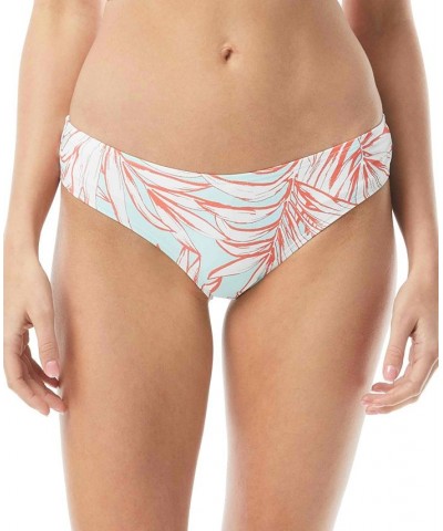 Shirred Printed Bikini Bottoms Coastal Blue $11.78 Swimsuits