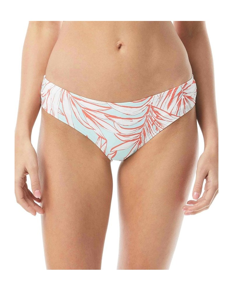 Shirred Printed Bikini Bottoms Coastal Blue $11.78 Swimsuits