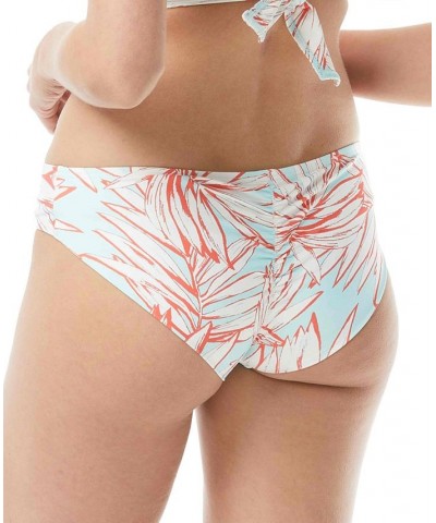 Shirred Printed Bikini Bottoms Coastal Blue $11.78 Swimsuits