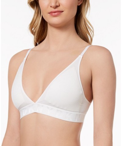 Litewear Seamless Ribbed Bralette DK4026 White $14.01 Bras