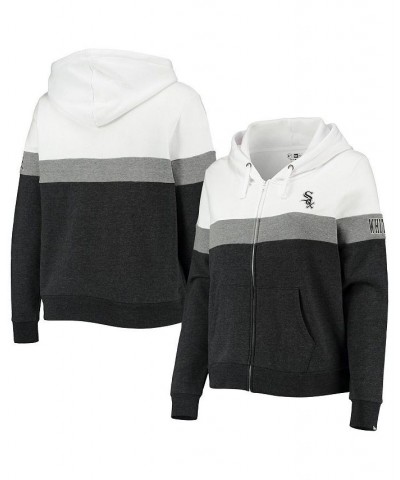 Women's Heathered Black Chicago White Sox Plus Size Color Block Full-Zip Hoodie Heathered Black $35.88 Sweatshirts