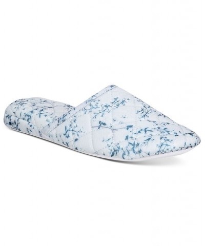 Printed Quilted Slide Slippers Cherry Blossom $13.12 Shoes