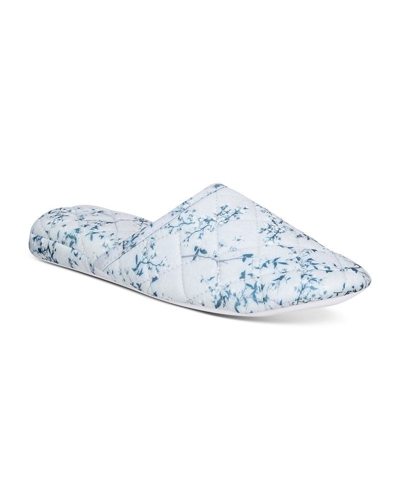 Printed Quilted Slide Slippers Cherry Blossom $13.12 Shoes