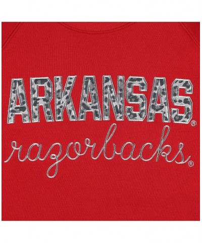 Women's Crimson Arkansas Razorbacks Steamboat Animal Print Raglan Pullover Sweatshirt Crimson $31.50 Sweatshirts