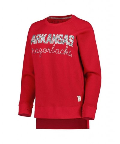 Women's Crimson Arkansas Razorbacks Steamboat Animal Print Raglan Pullover Sweatshirt Crimson $31.50 Sweatshirts