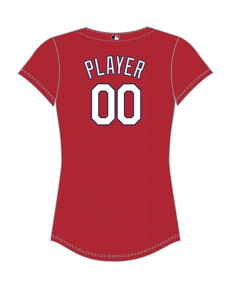 Women's St. Louis Cardinals Official Replica Jersey Scarlet $42.50 Tops