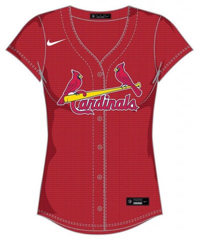 Women's St. Louis Cardinals Official Replica Jersey Scarlet $42.50 Tops