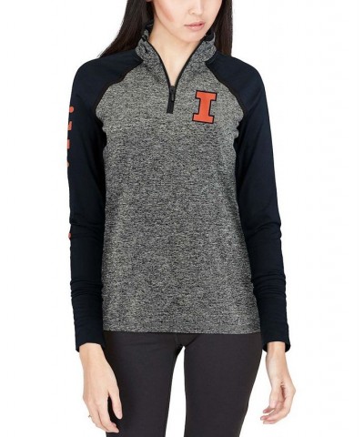 Women's Gray Navy Illinois Fighting Illini Finalist Quarter-Zip Pullover Jacket Gray, Navy $38.40 Jackets