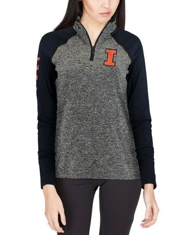 Women's Gray Navy Illinois Fighting Illini Finalist Quarter-Zip Pullover Jacket Gray, Navy $38.40 Jackets