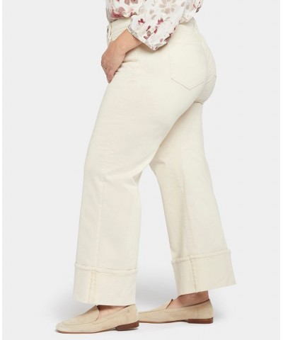 Plus Size Teresa Wide Leg Jeans Ivory/Cream $47.17 Jeans