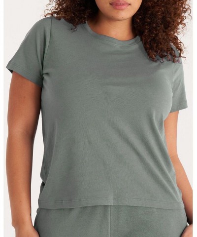 The Women’s Crew Neck Tee- Plus Size Thyme $20.61 Tops