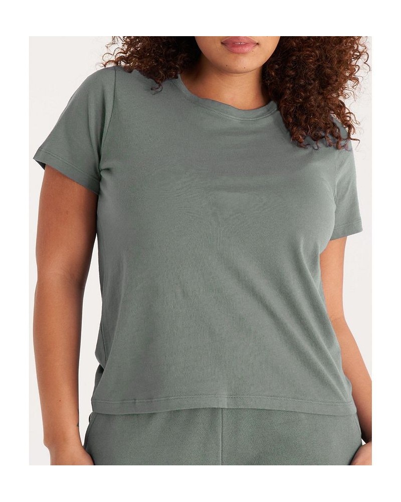 The Women’s Crew Neck Tee- Plus Size Thyme $20.61 Tops