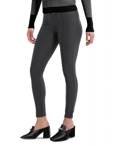 Women's Pintucked Tweed 7/8 Leggings Black $12.53 Pants