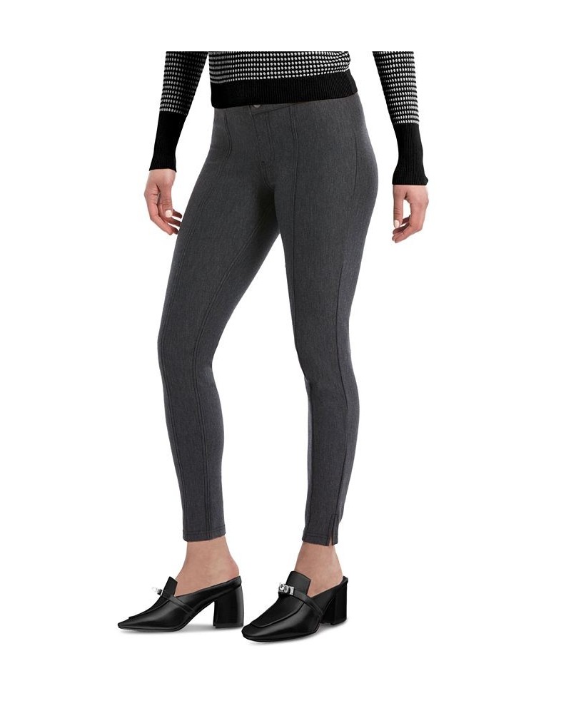 Women's Pintucked Tweed 7/8 Leggings Black $12.53 Pants