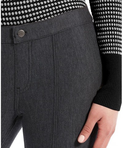 Women's Pintucked Tweed 7/8 Leggings Black $12.53 Pants