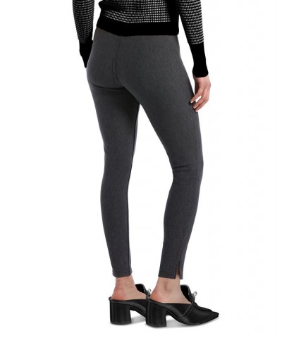 Women's Pintucked Tweed 7/8 Leggings Black $12.53 Pants