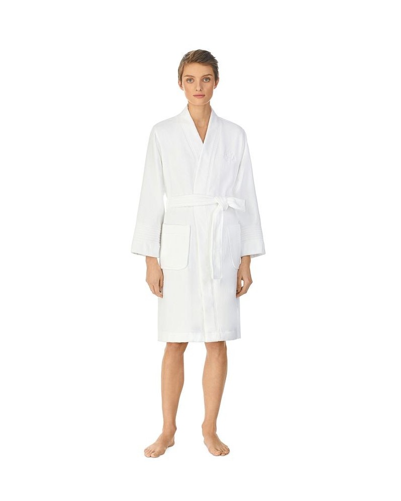 Greenwich Woven Terry Bath Robe White $47.17 Sleepwear