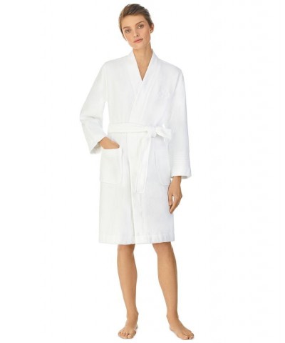 Greenwich Woven Terry Bath Robe White $47.17 Sleepwear