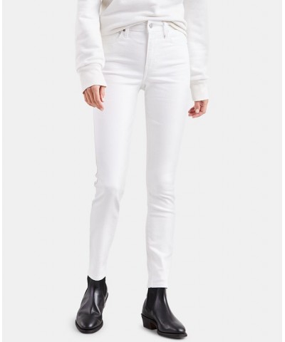 Women's 721 High-Rise Skinny Jeans in Short Length Soft Clean White $28.70 Jeans