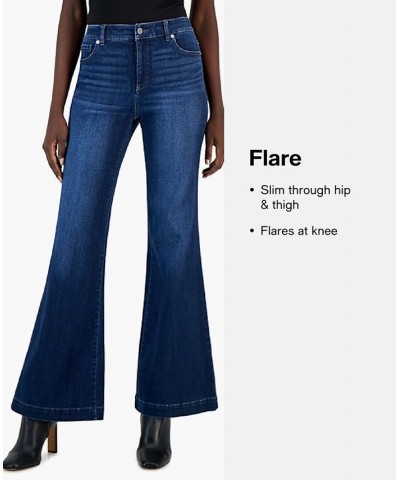 Juniors' Seam-Front Flare-Leg High-Rise Jeans Hillside $17.98 Jeans