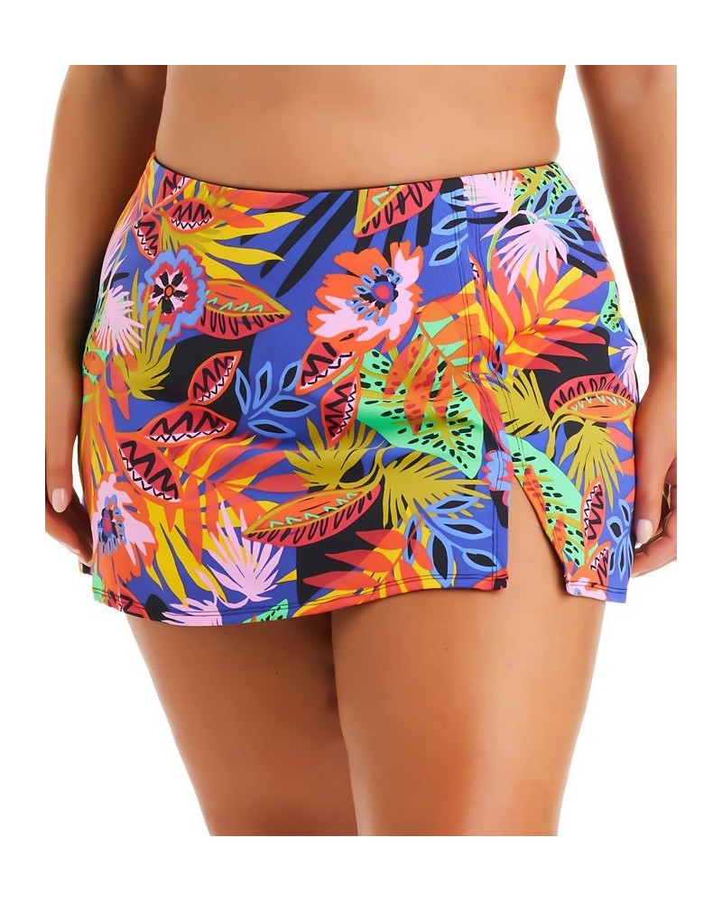 Plus Size Night Safari Hipster Swim Skirt Multi $40.85 Swimsuits