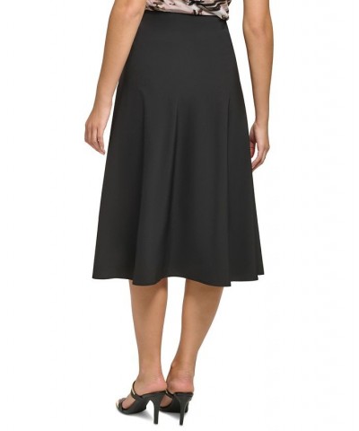 Petite Pull-On Circle Midi Skirt Black $28.61 Skirts