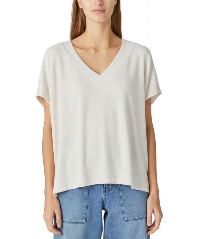 Women's Cloud Jersey Dolman-Sleeve T-Shirt Straw Heather $28.56 Tops