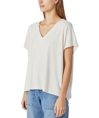 Women's Cloud Jersey Dolman-Sleeve T-Shirt Straw Heather $28.56 Tops