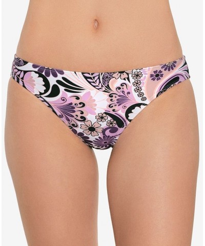 Juniors' Cinched-Back Hipster Bikini Bottoms Swirl & Twirl Taupe $14.70 Swimsuits