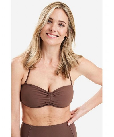 Bianca Bandeau Bikini Top Brown $63.48 Swimsuits