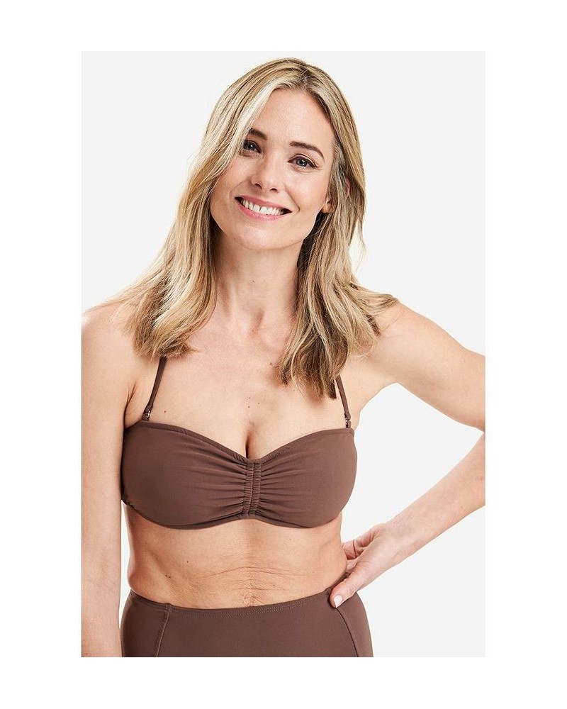 Bianca Bandeau Bikini Top Brown $63.48 Swimsuits