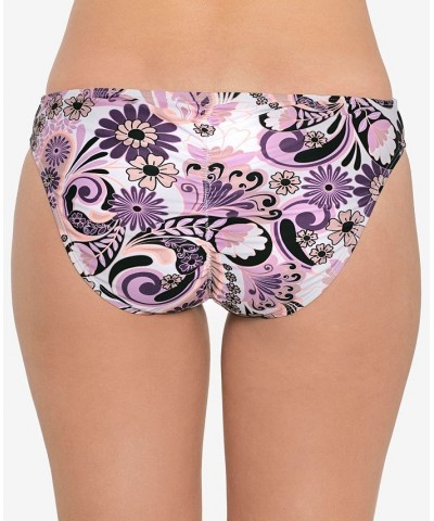 Juniors' Cinched-Back Hipster Bikini Bottoms Swirl & Twirl Taupe $14.70 Swimsuits