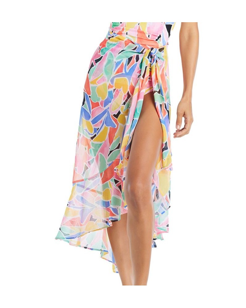 Women's Palm Beach Chiffon Ruffled Sarong Multi $45.39 Swimsuits