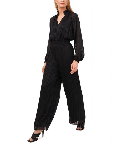 Smocked-Trim Jumpsuit Black $25.38 Pants